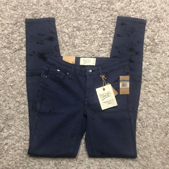 NWT Rachel Roy Denim blue splatter tie dye jeans size 30 - Picture 2 of 5